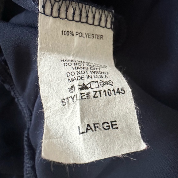 ZOUK: Navy Blue Blouse - Size Large - excellent condition - Picture 5 of 5